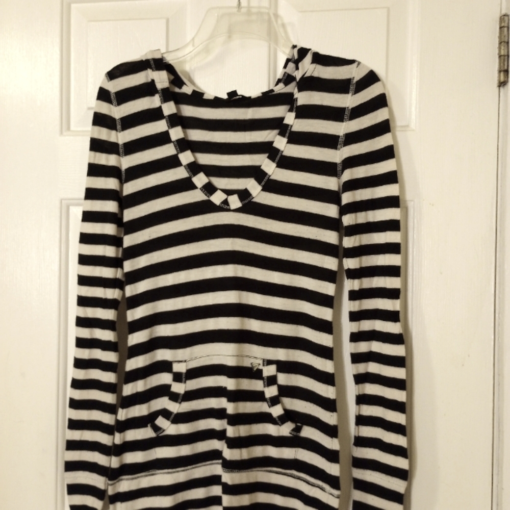 GUESS Hooded Stripped Sweater